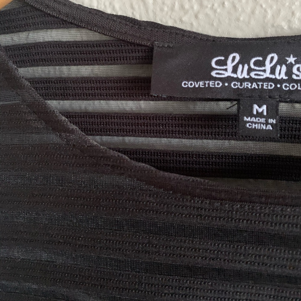 Lulus Chic-ret Agent Black Mesh Bodycon Dress - Picture 6 of 8